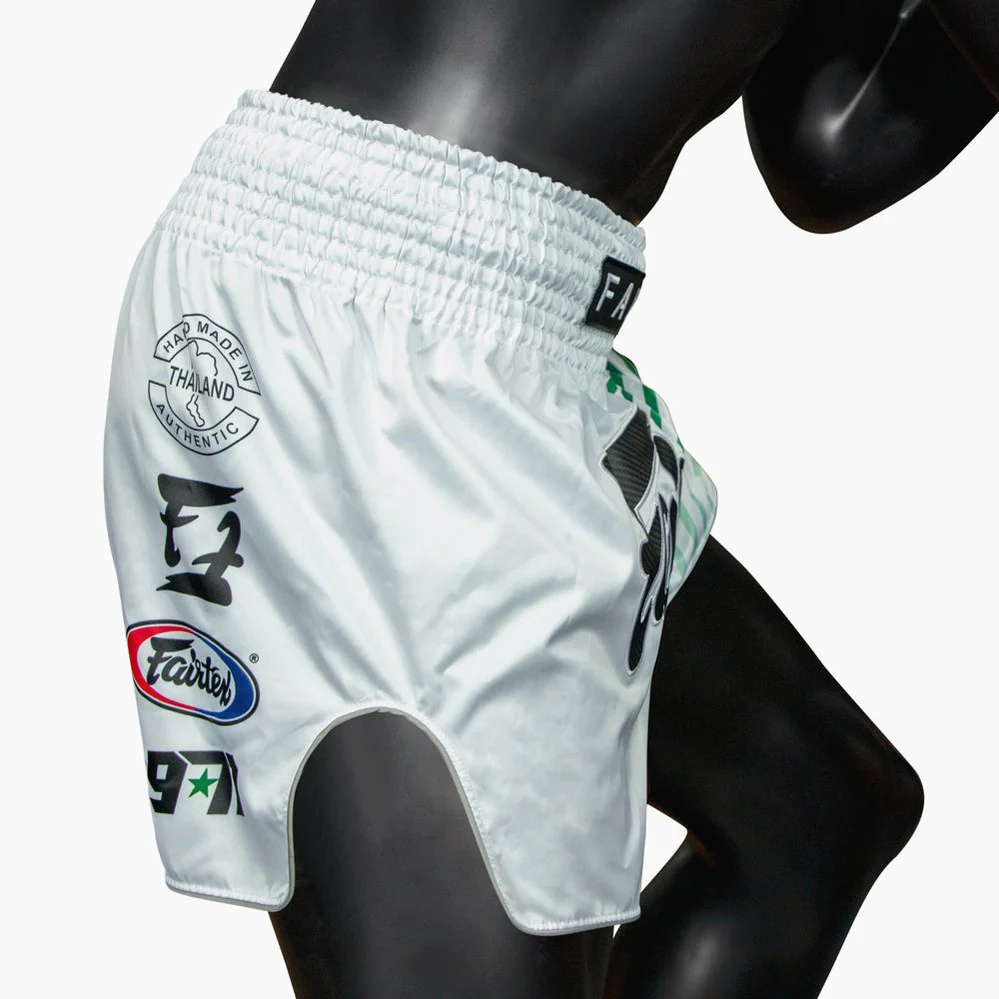Spodenki Kick-Thai Fairtex BS1923 Racer Biały  - Image 8