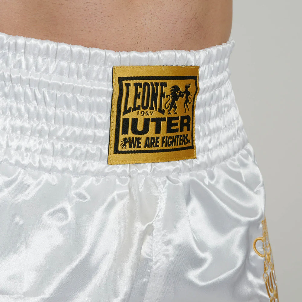 Szorty kick-tajskie Leone IUTER AB02IU Biały  - Image 4