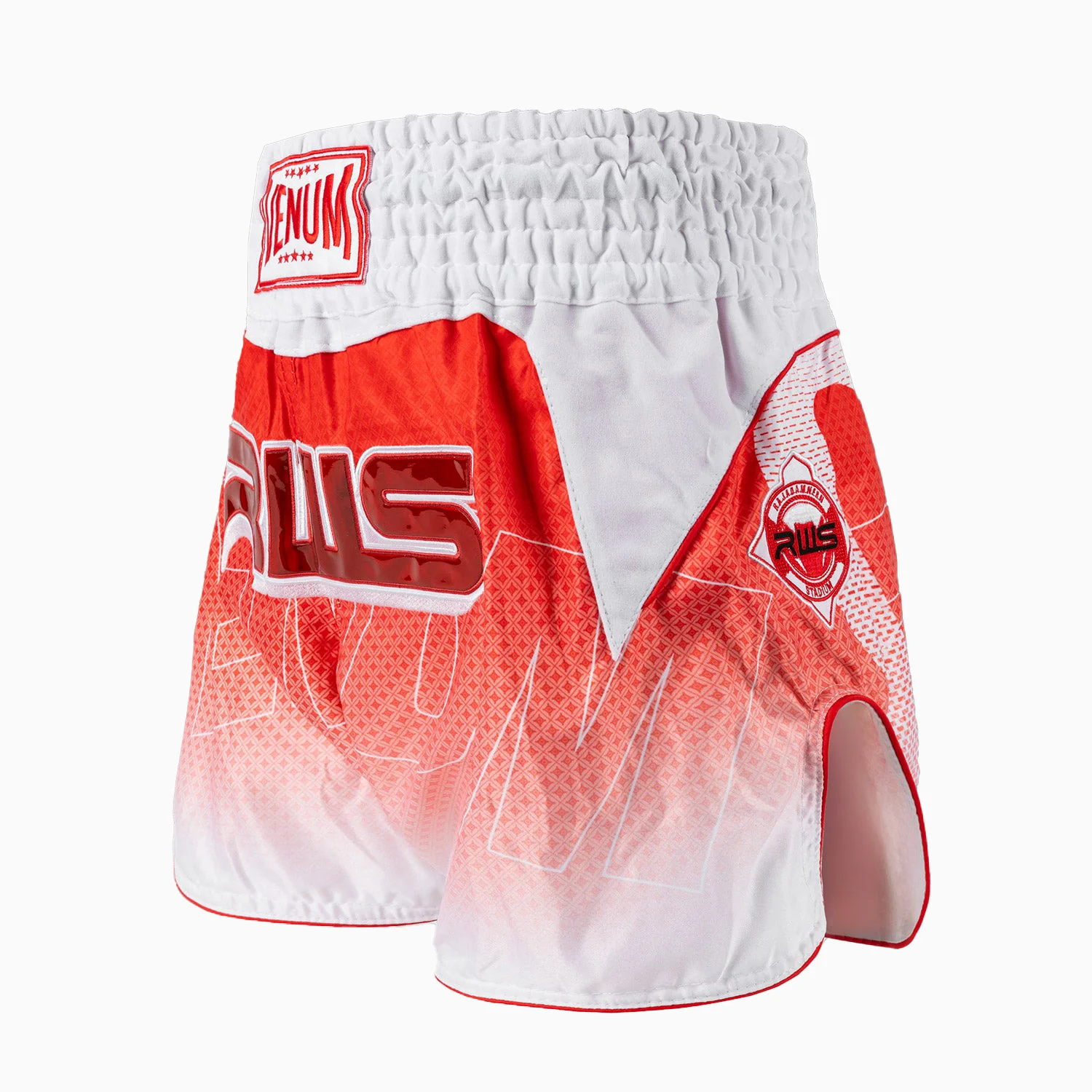 Spodenki kick-thai RWS x Venum 2.0 Biało-czerwone  - Image 2