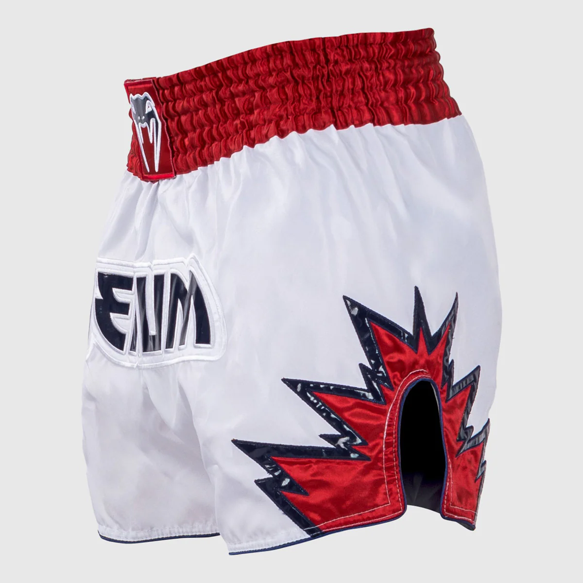 Spodenki kick-tajskie Venum Inferno Biało-czerwone  - Image 2