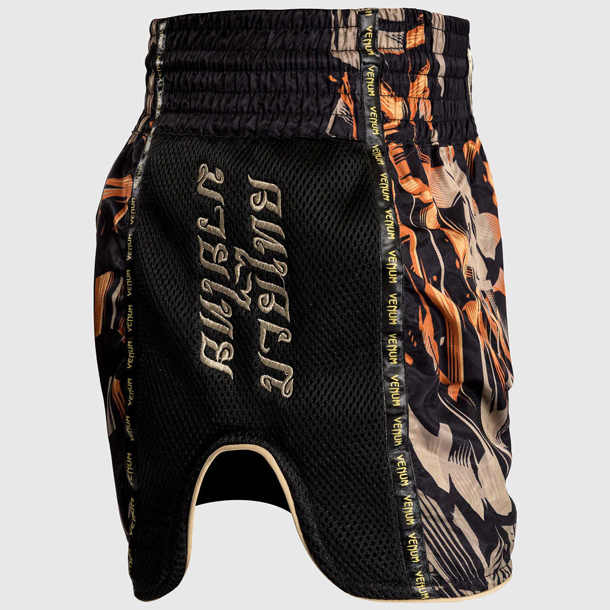 Spodenki kick-thai Venum Tygrys Czarny Pomarańczowy  - Image 3