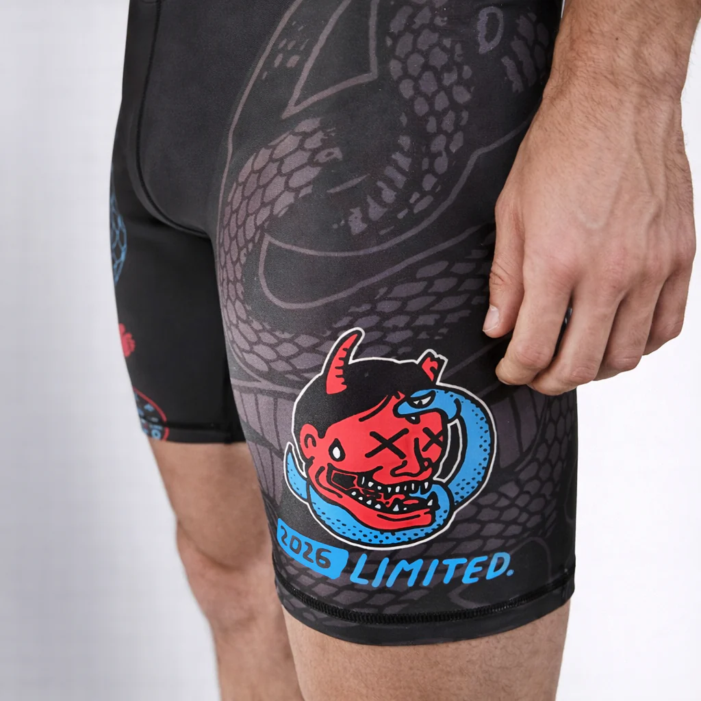 Szorty kompresyjne Half Sumo Black Mamba Neon  - Image 3