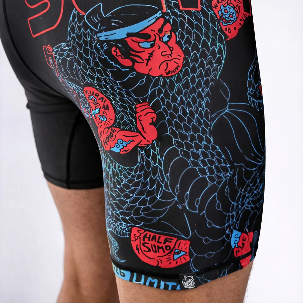 Szorty kompresyjne Half Sumo Black Mamba Neon  - Image 5