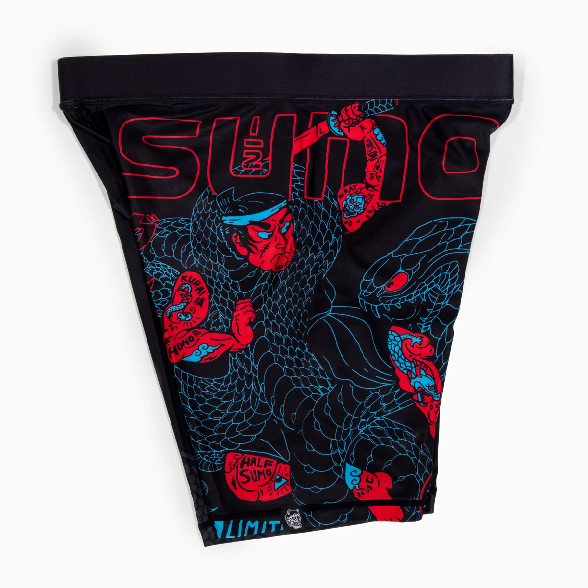 Szorty kompresyjne Half Sumo Black Mamba Neon  - Image 7