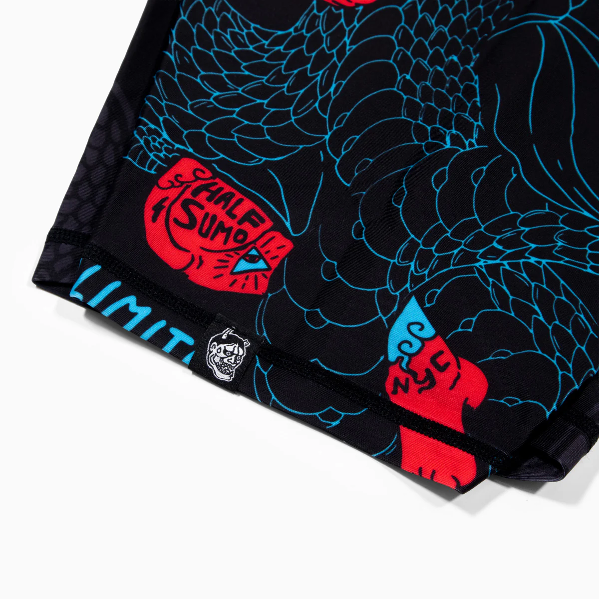 Szorty kompresyjne Half Sumo Black Mamba Neon  - Image 8