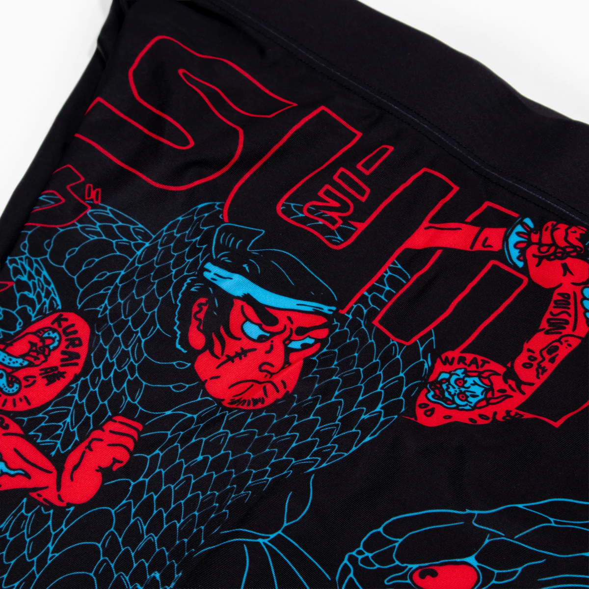 Szorty kompresyjne Half Sumo Black Mamba Neon  - Image 9