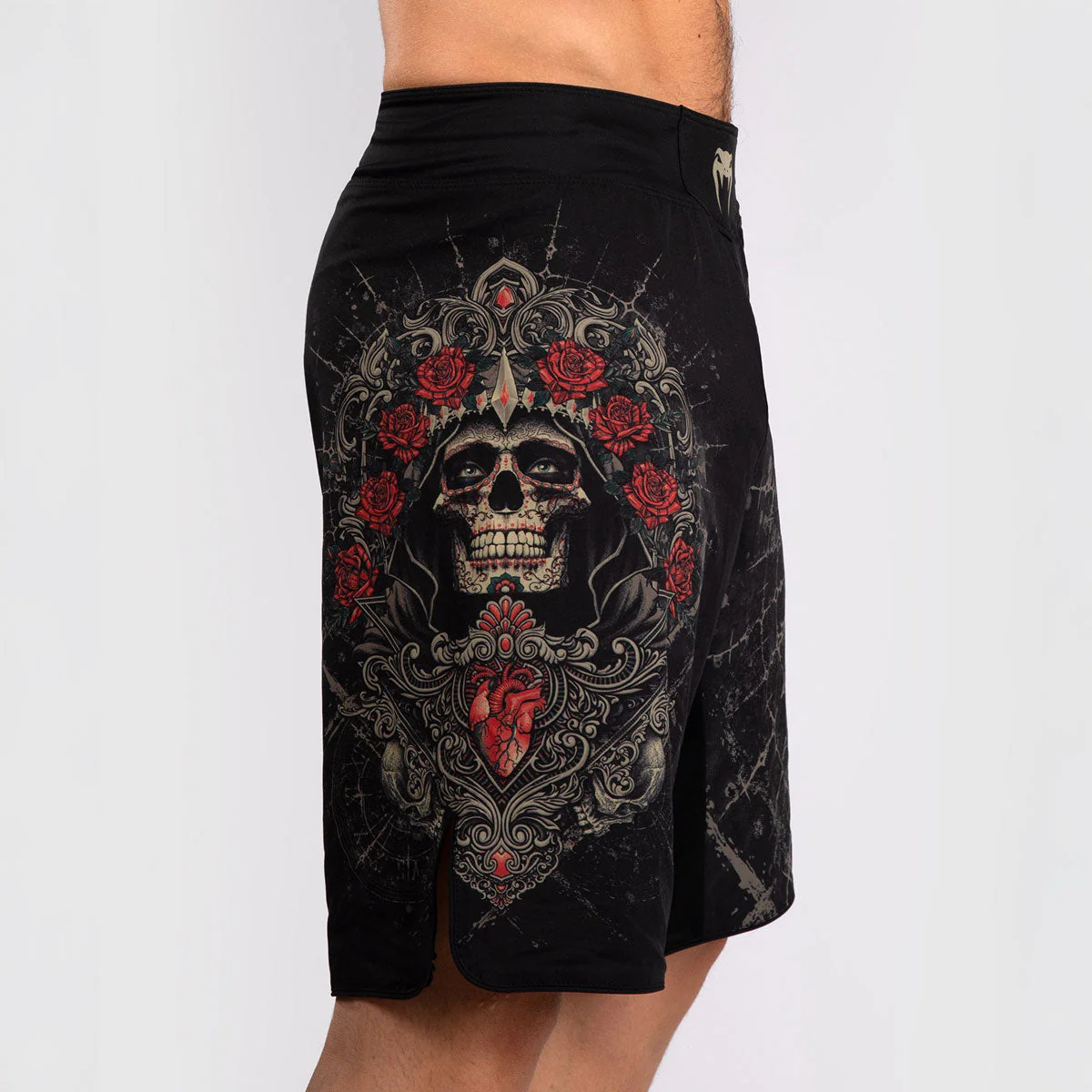Spodenki MMA Venum Santa Muerte 5.0 Czarny-Złoty  - Image 8