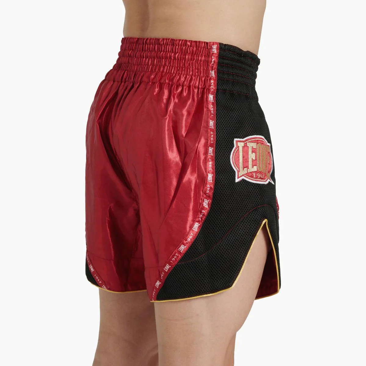Spodenki kick-thai Leone Classic AB881 Czerwony  - Image 4
