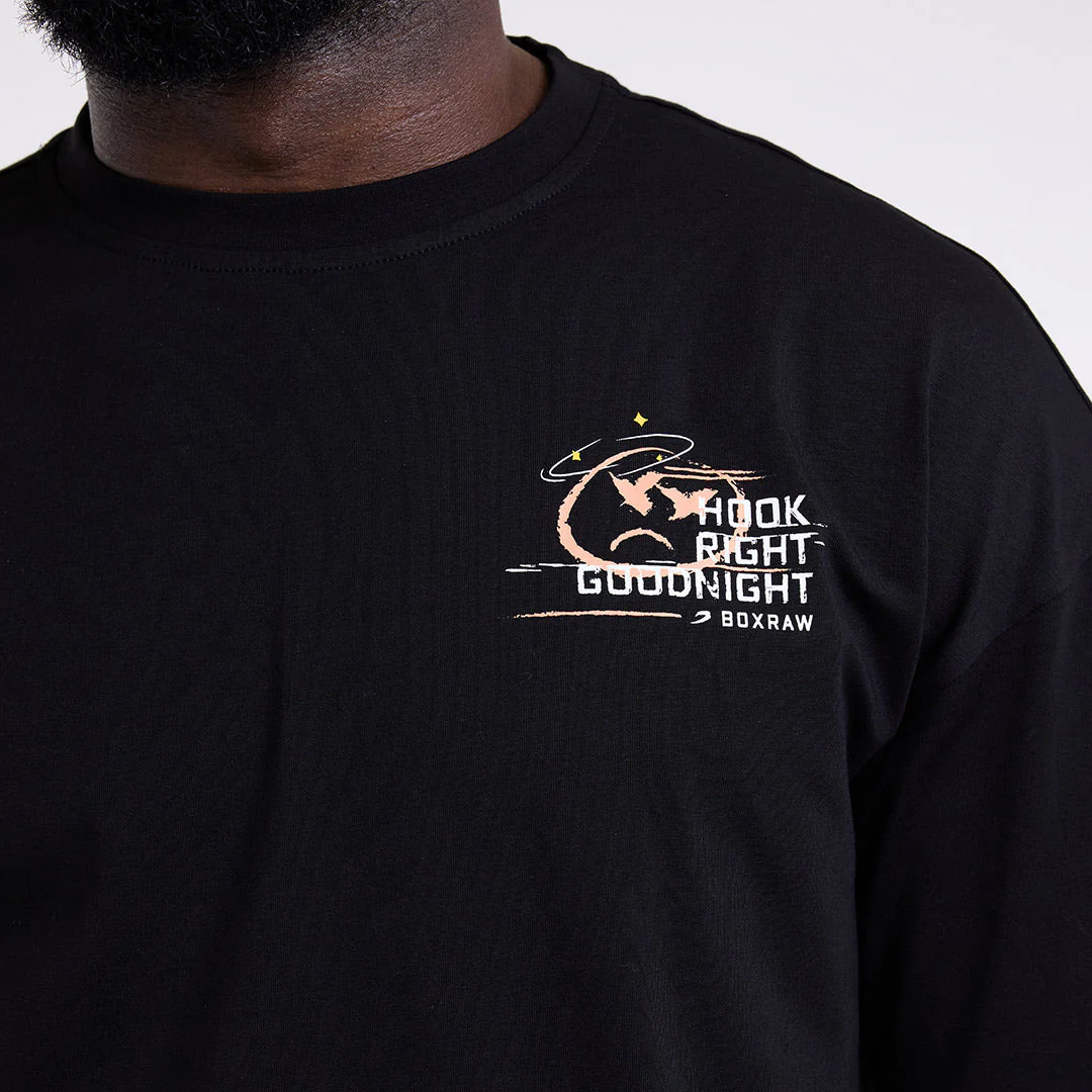 T-shirt Boxraw Hook Right Goodnight Oversize Czarny  - Image 6