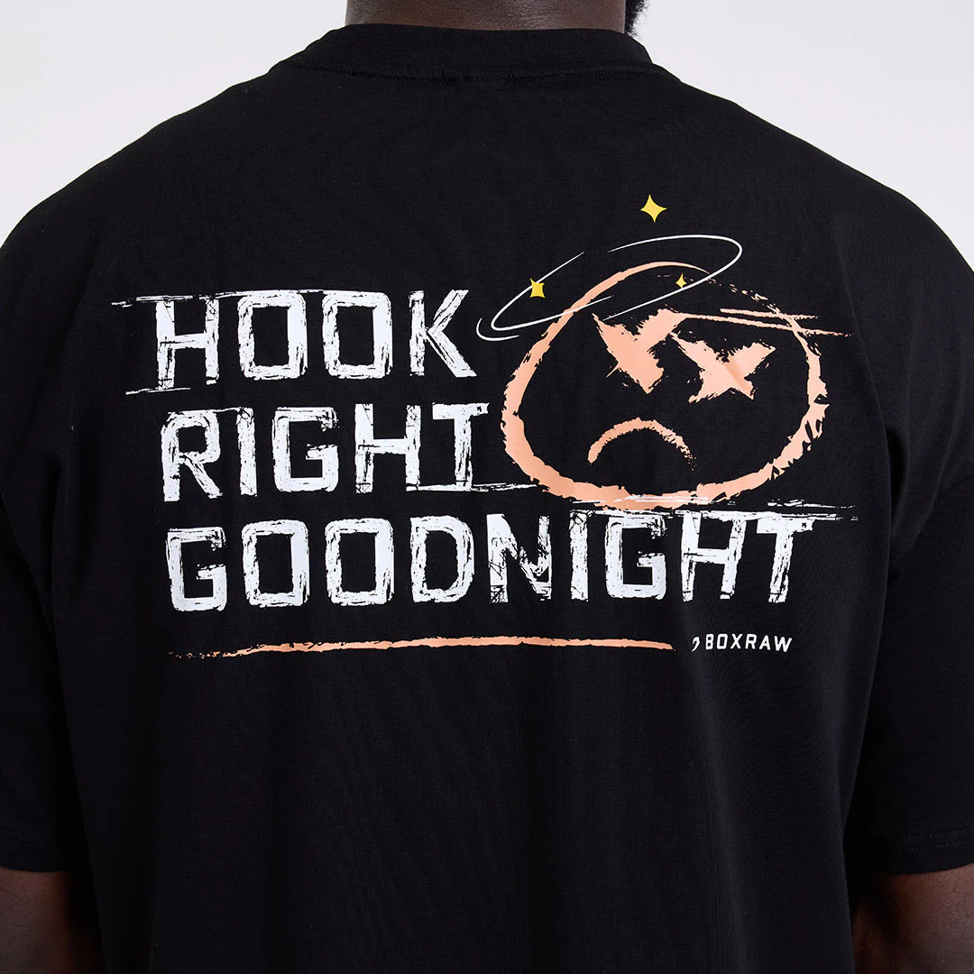 T-shirt Boxraw Hook Right Goodnight Oversize Czarny  - Image 7