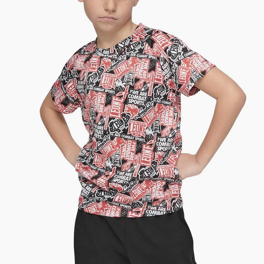 T-shirt Dziecko Leone Naszywka ABJ16  - Image 2