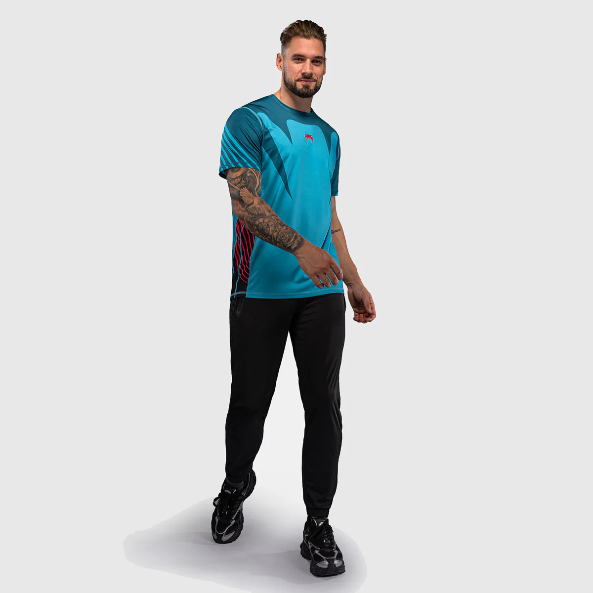 T-shirt Venum Attack 90 Dry Tech Turkusowy  - Image 4