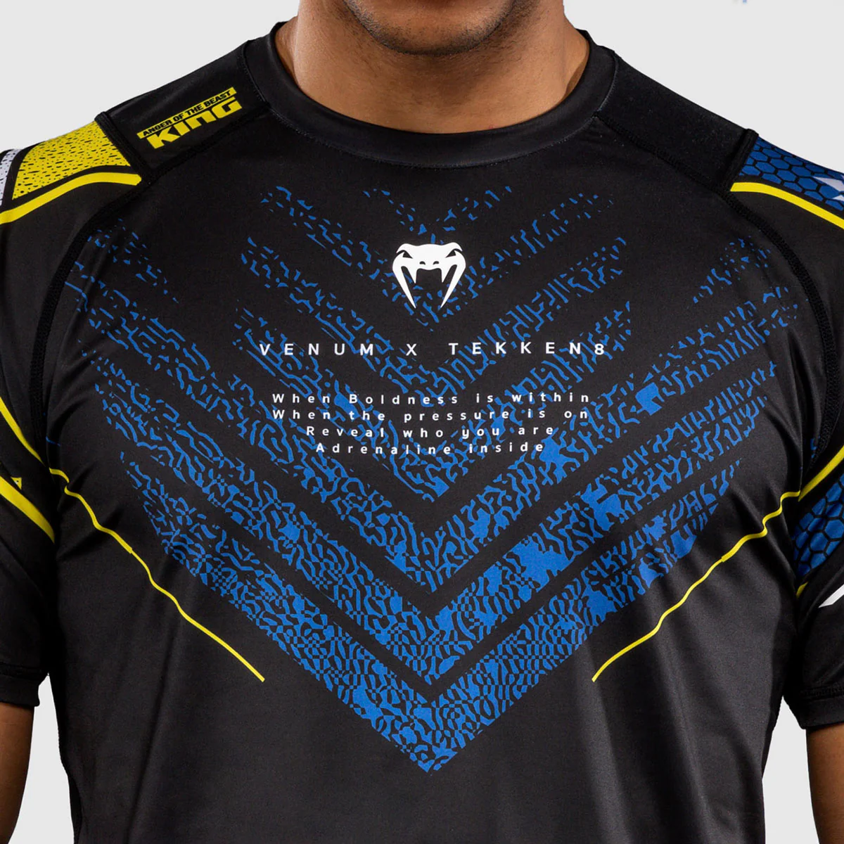 T-shirt Venum Dry Tech Tekken 8 King Czarny-żółty  - Image 5
