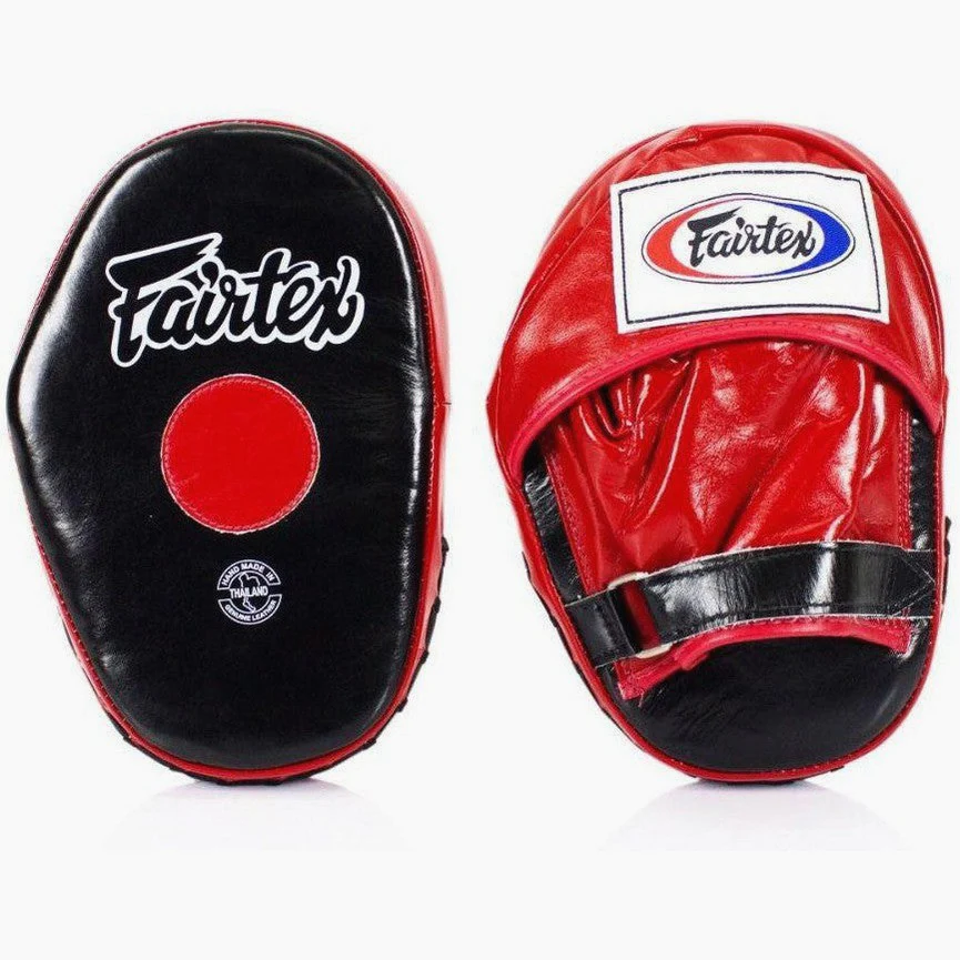 Tarcze Bokserskie Łapy Fairtex Classic Pro FMV10 Czarno-czerwony  - Image 2