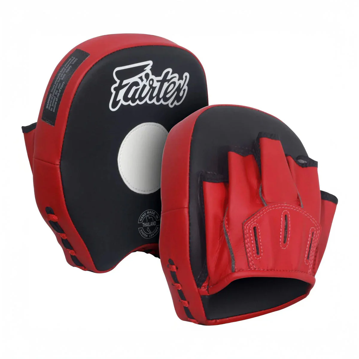 Tarcze Bokserskie Łapy Fairtex Krótkie FMV14 Czarny-czerwony  - Image 3