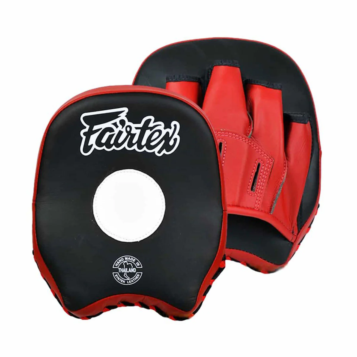 Tarcze Bokserskie Łapy Fairtex Krótkie FMV14 Czarny-czerwony  - Image 4