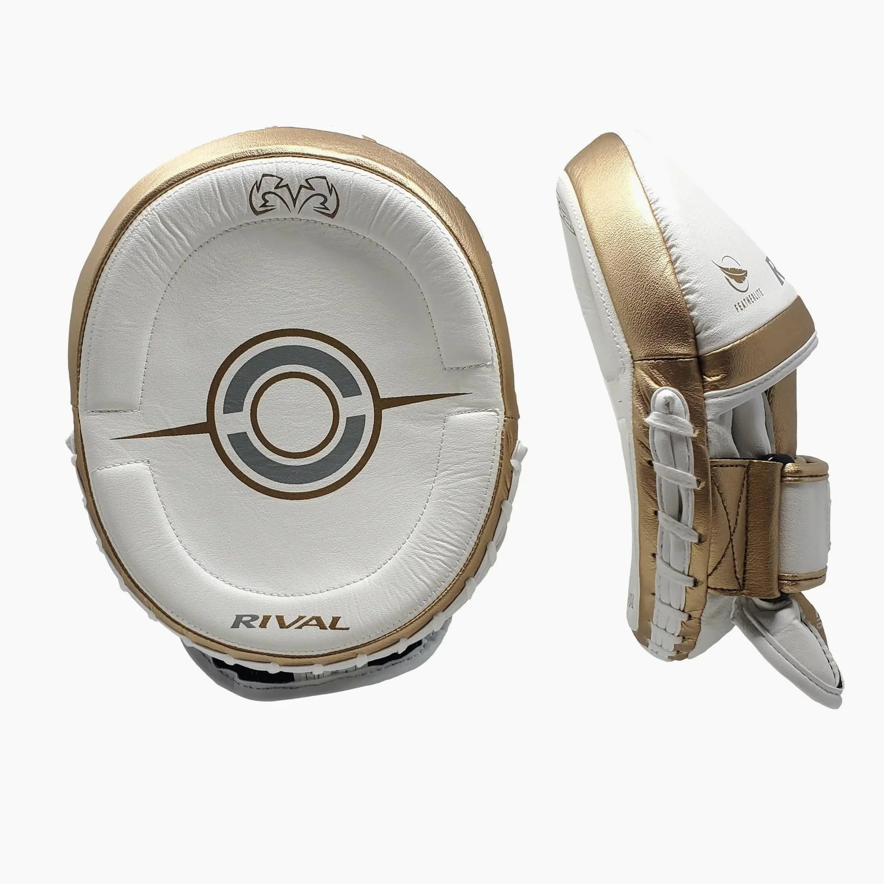Tarcze Bokserskie Łapy Rival Professional RPM100 Biały-Złoty  - Image 2