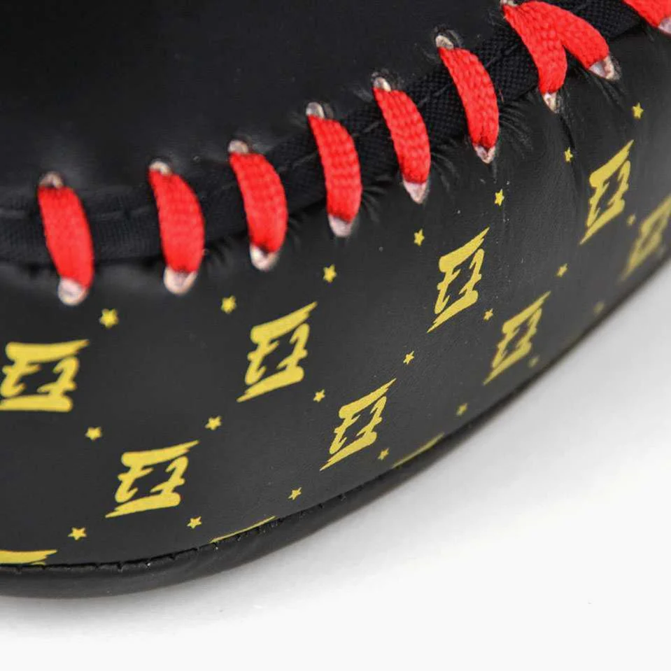 Tarcze Pao Fairtex Mikrofibra Zakrzywiona Mała KPLC6 Czarny-złoty  - Image 10
