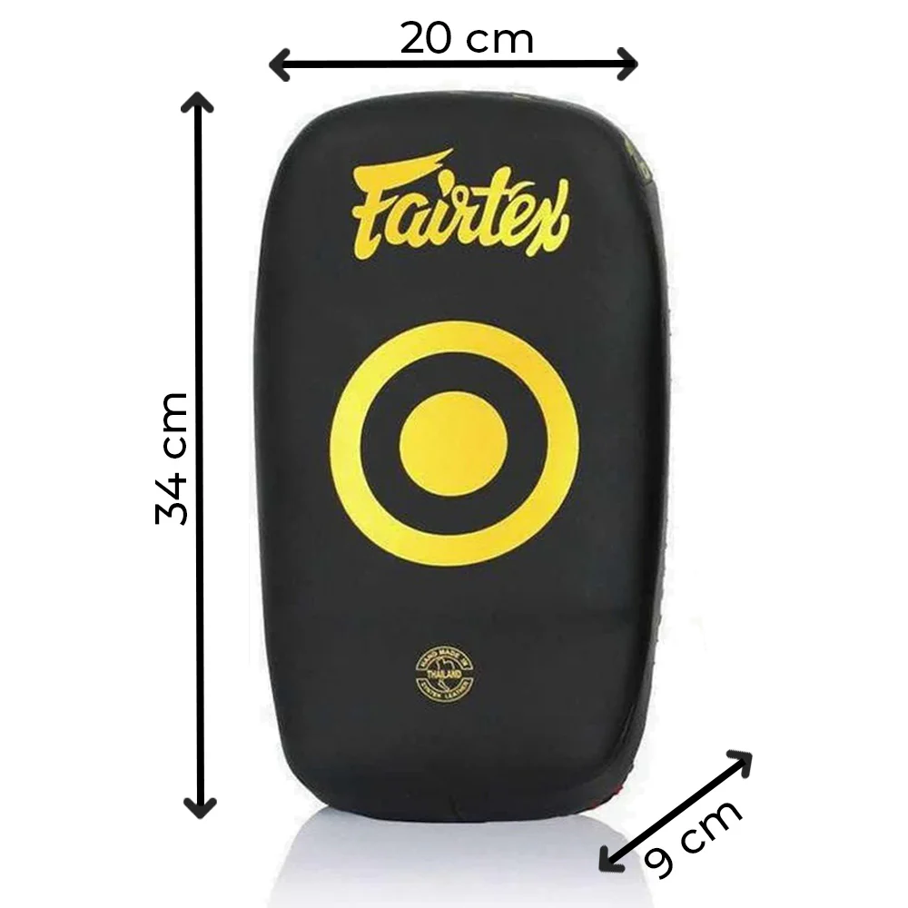 Tarcze Pao Fairtex Mikrofibra Zakrzywiona Mała KPLC6 Czarny-złoty  - Image 11