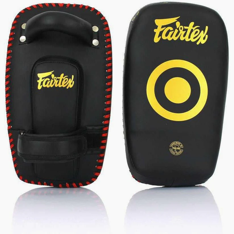 Tarcze Pao Fairtex Mikrofibra Zakrzywiona Mała KPLC6 Czarny-złoty  - Image 2