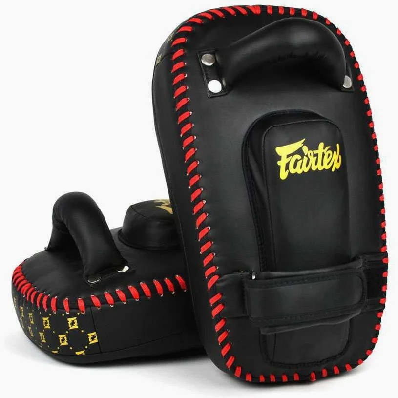 Tarcze Pao Fairtex Mikrofibra Zakrzywiona Mała KPLC6 Czarny-złoty  - Image 4