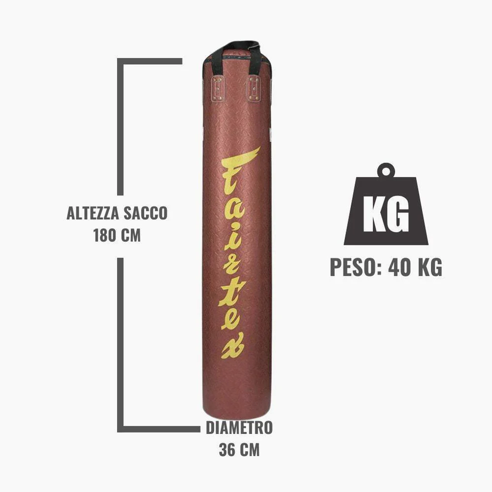 Worki Fairtex HB6 Python nadruk czerwony 40 kg 180 cm pełny  - Image 2