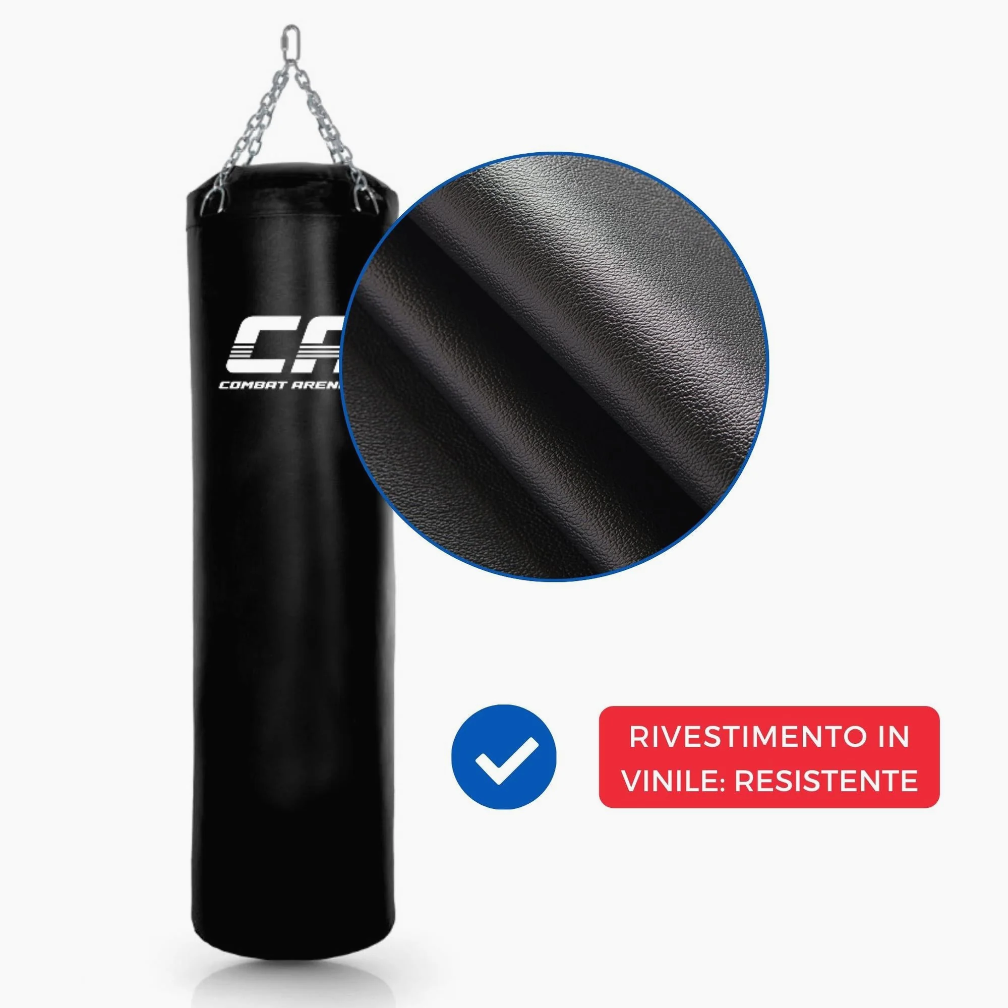 Worek bokserski Combat Arena Trening PRO 50 Kg Czarny  - Image 5