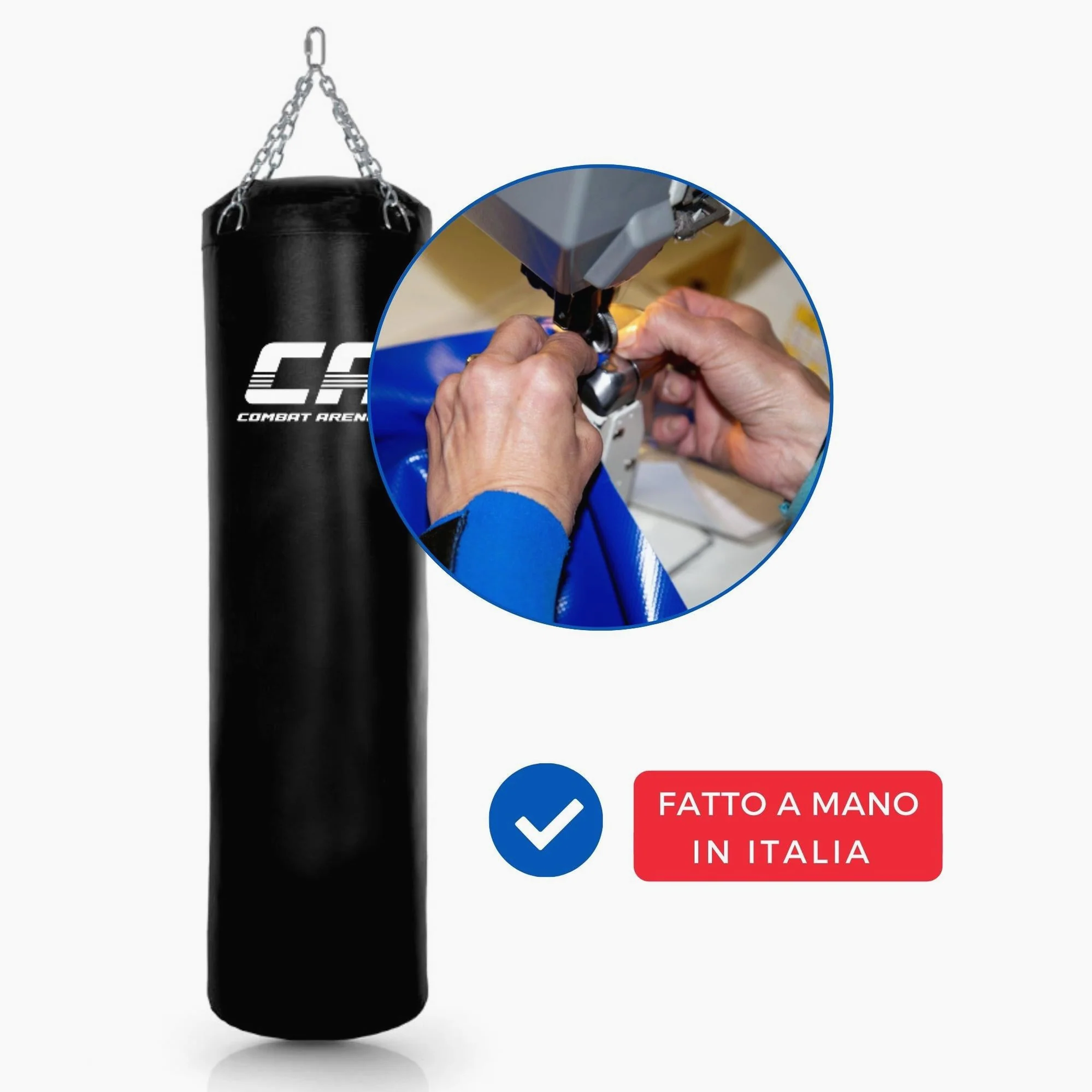 Worek bokserski Combat Arena Trening PRO 50 Kg Czarny  - Image 7