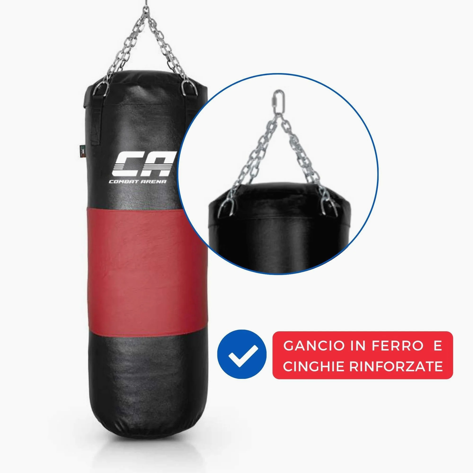 Worek bokserski Combat Arena Pasek skórzany 40 kg  - Image 3
