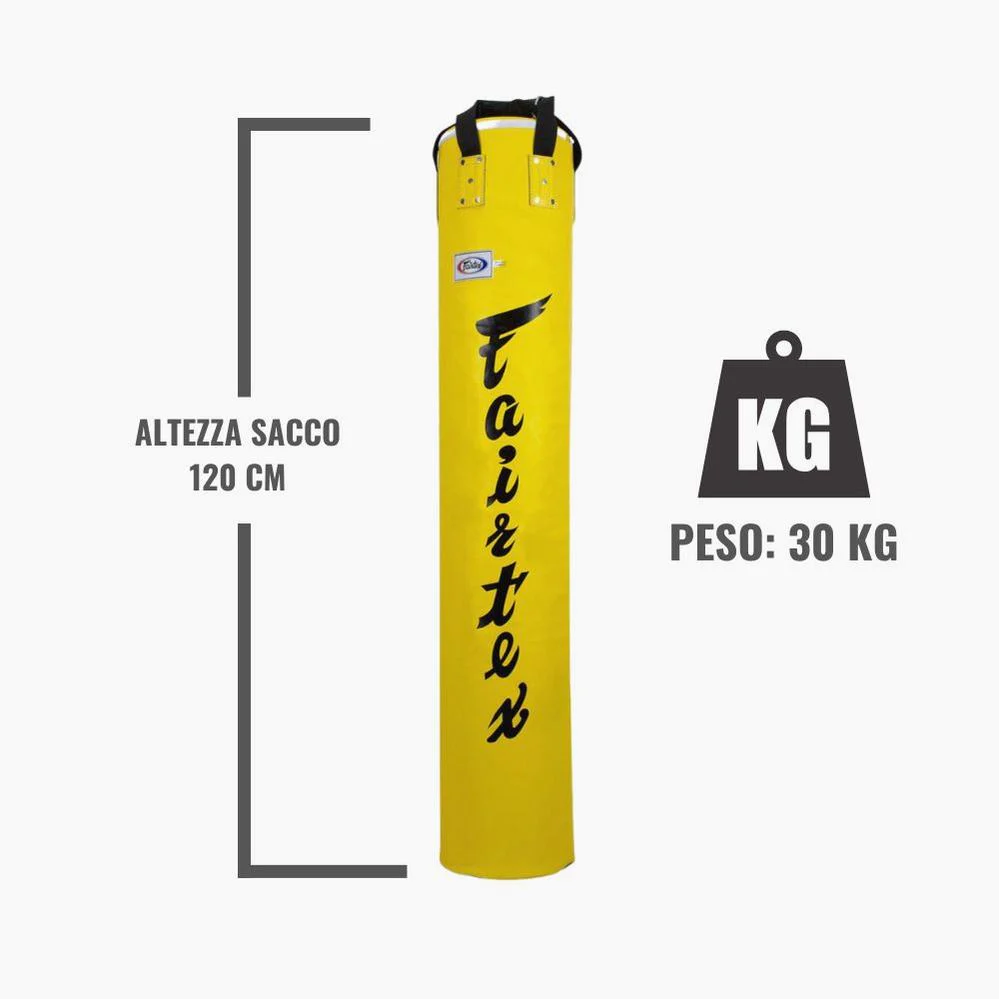 Worek Fairtex HB5 żółty 30 kg 120 cm pełny  - Image 3